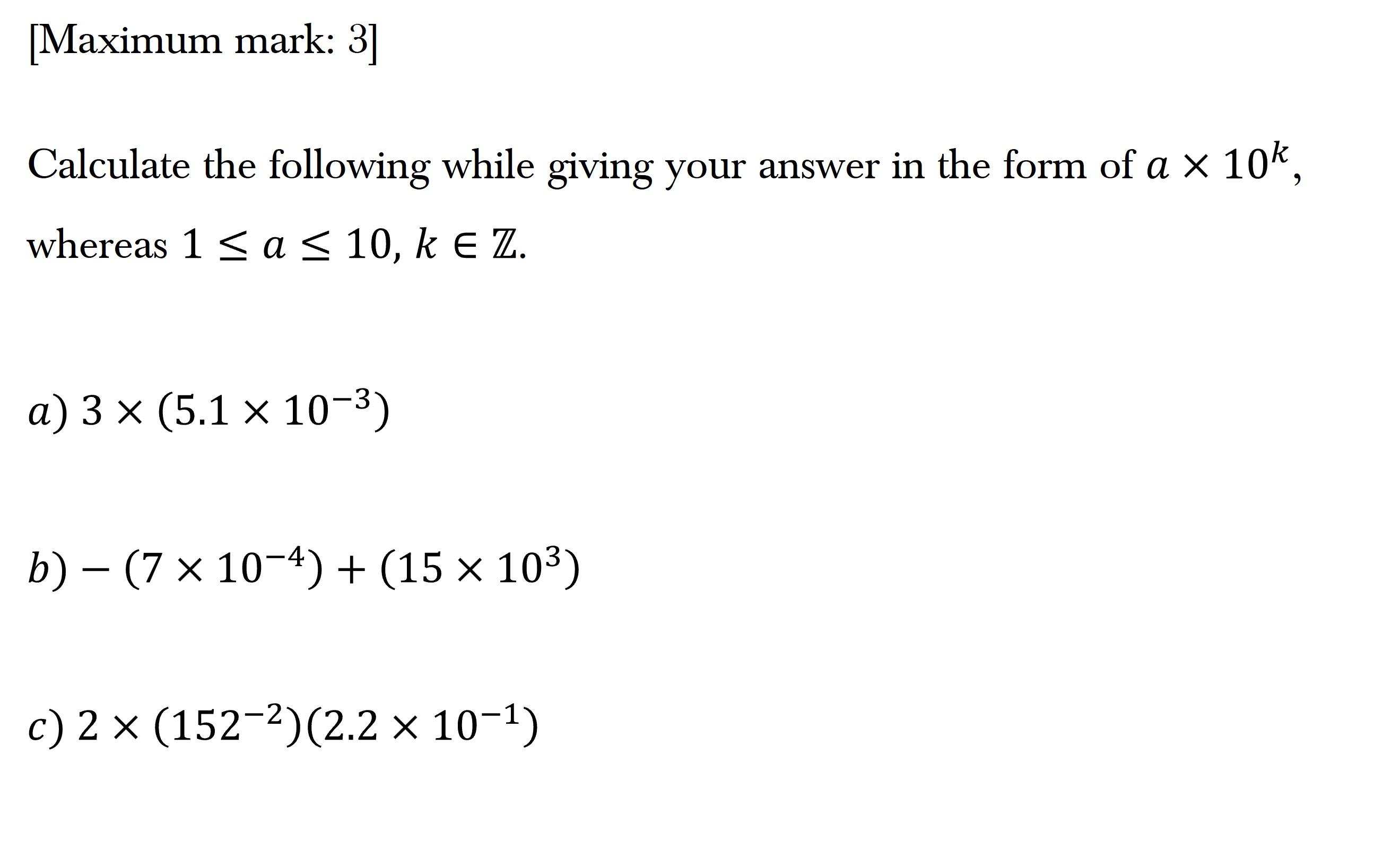 Question 1