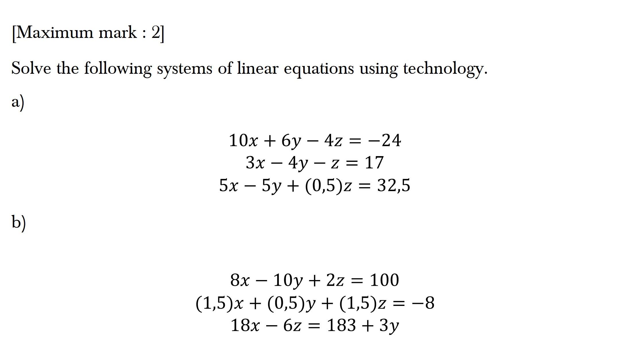 Question 16