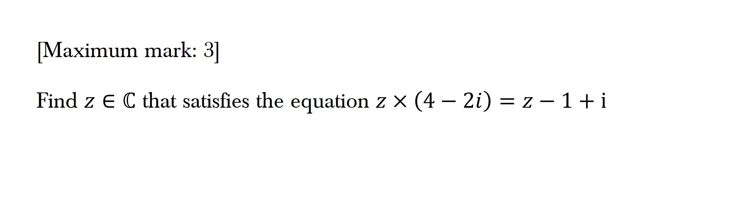 Question 3
