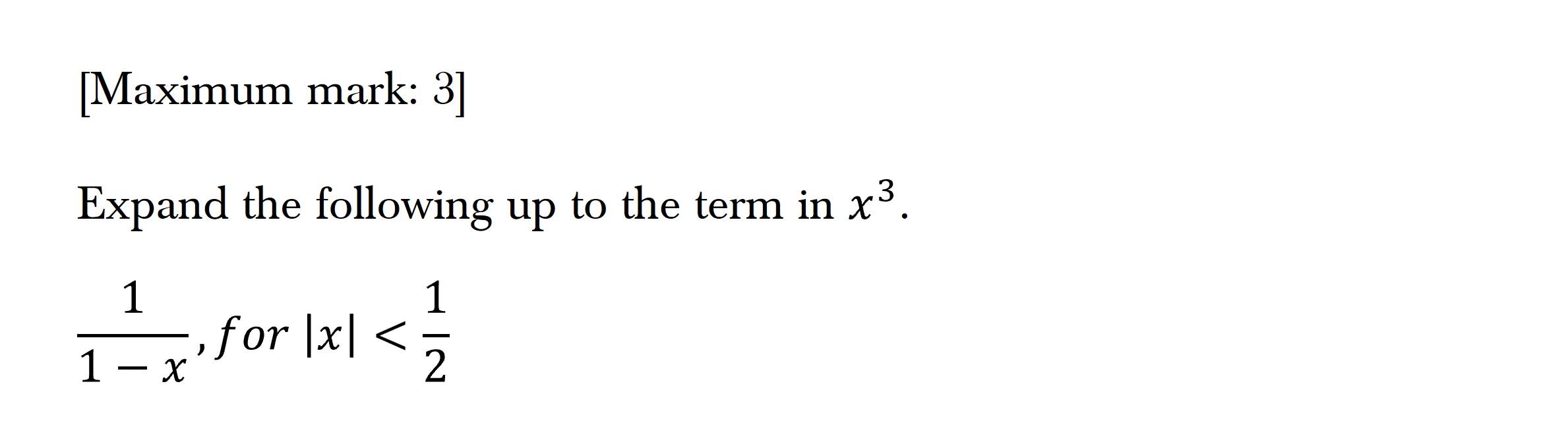 Question 3