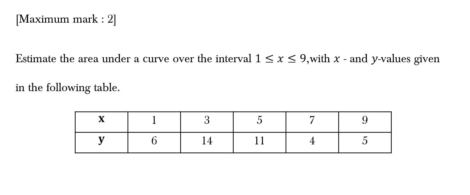 Question 1