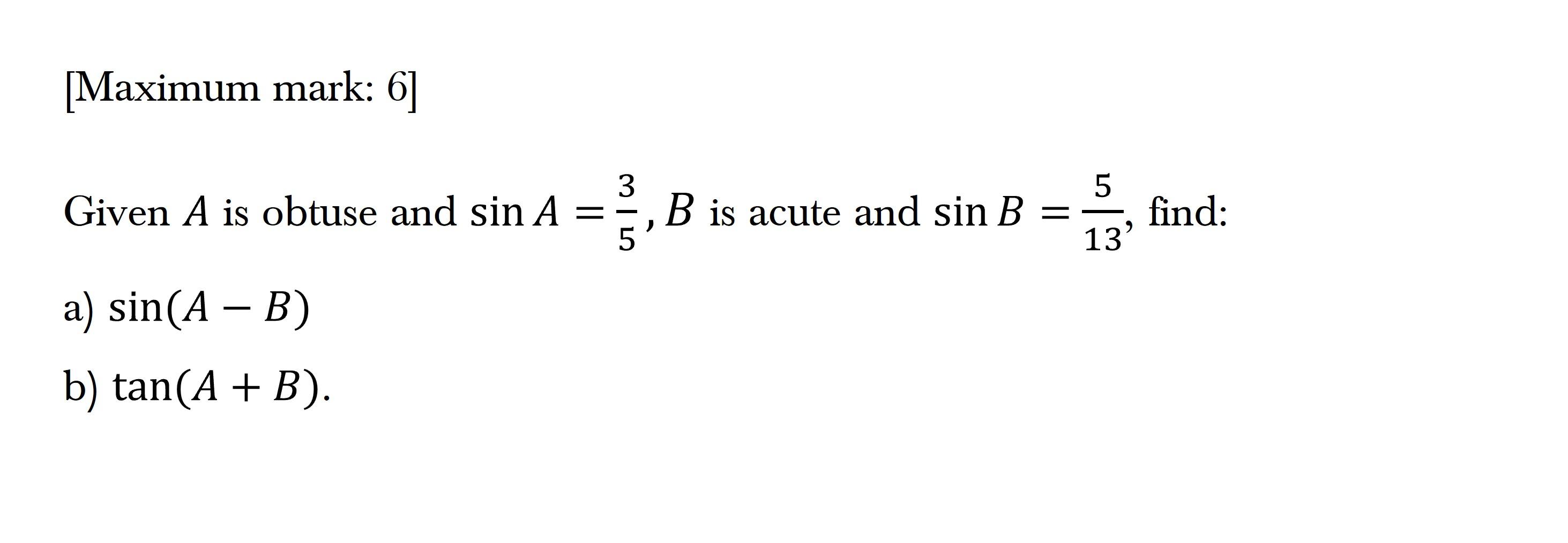 Question 1